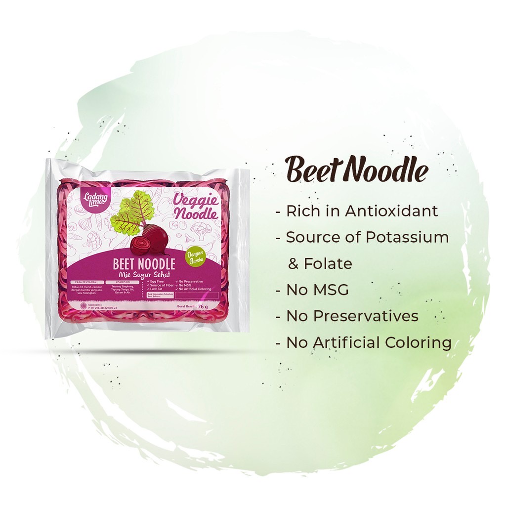 LADANG LIMA VEGGIE NOODLE 76 GRAM