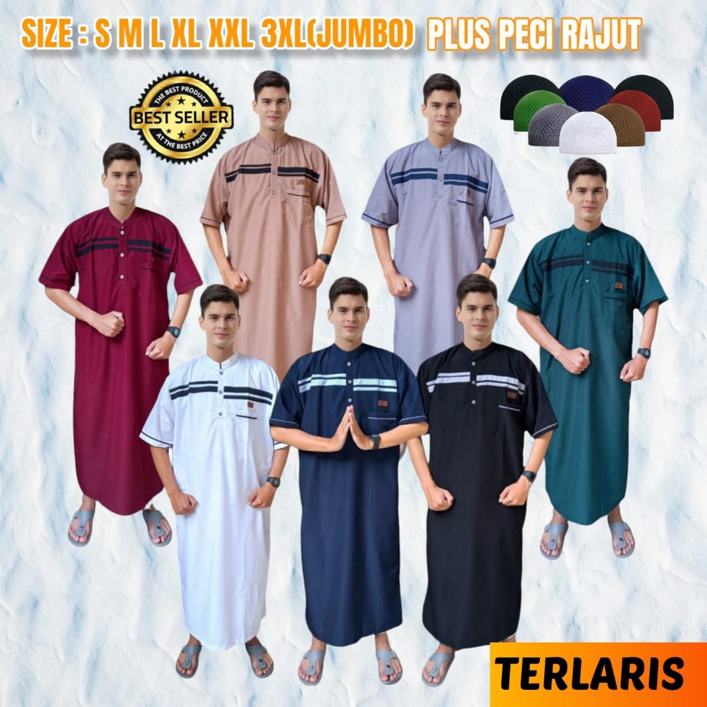 AL-FATIH/gamis pria dewasa dan remaja premium/jubah pria dewasa/gamis arabic gold