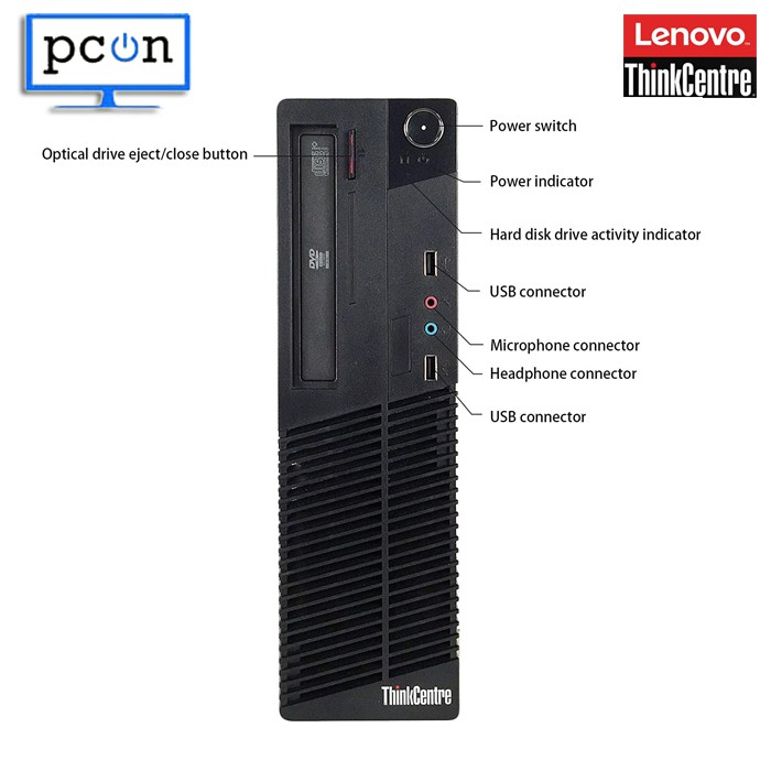 PC KOMPUTER PC BUILT UP SLIM LENOVO THINKCENTRE I3 2100 LCD 19&quot; SPC