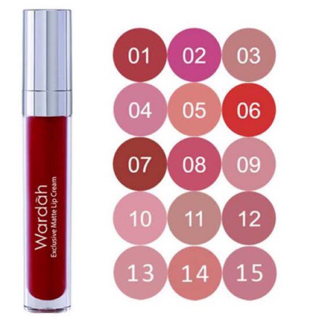 Lip Cream Wardah 06 Feeling Red Original / Lip Cream Exclusive Matte