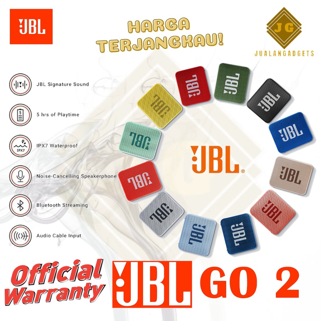 Speaker JBL GO 2 - Wireless Bluetooth Speaker - Garansi Resmi