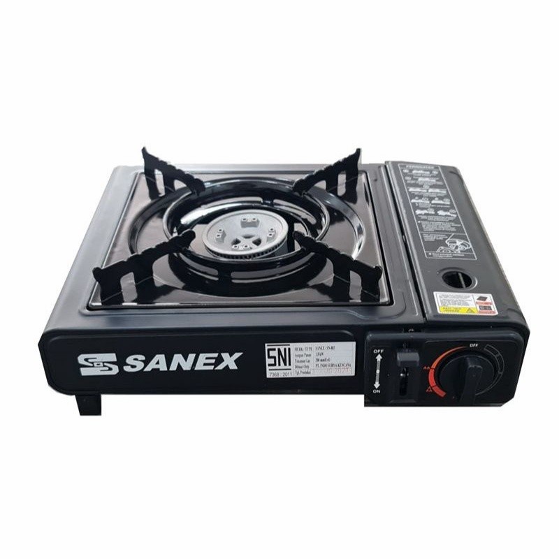 SANEX Kompor Portable 2 in 1 SN 883 / KOMPOR GAS PORTABLE 2 IN 1 BISA GAS LPG 3KG DAN GAS KALENG / KOMPOR GAS 1 TUNGKU / KOMPOR PORTABEL / KOMPOR GUNUNG