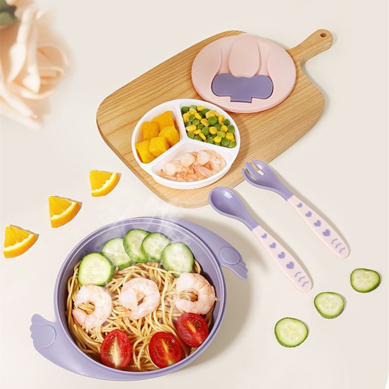 RYU JIN SUCTION BOWL SET 6M+ / RJ-015 / Mangkok Makan Ryujin/ Feeding Set