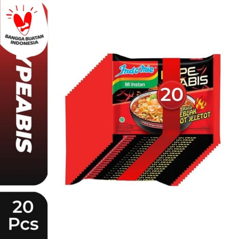 

20 PCS INDOMIE HYPEABIS RASA SEBLAK HOT JELETOT