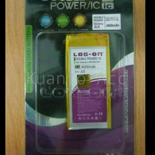 Batre Baterai Double Power IC Log-On SAMSUNG A5 2015