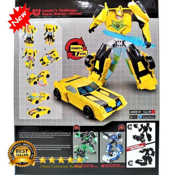 STOK TERBATAS  WeiJiang Metal Transformers BumbleBee - Robot T-Warrior Hornet