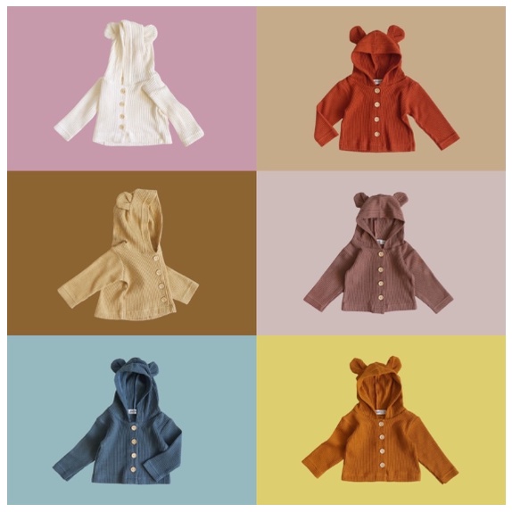 Bebihudi - Jaket Hoodie Anak Kuping Lucu