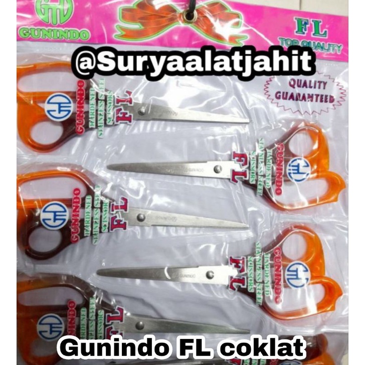 Gunting Gunindo (FL) 20cm Coklat =rp.13.500/1pcs