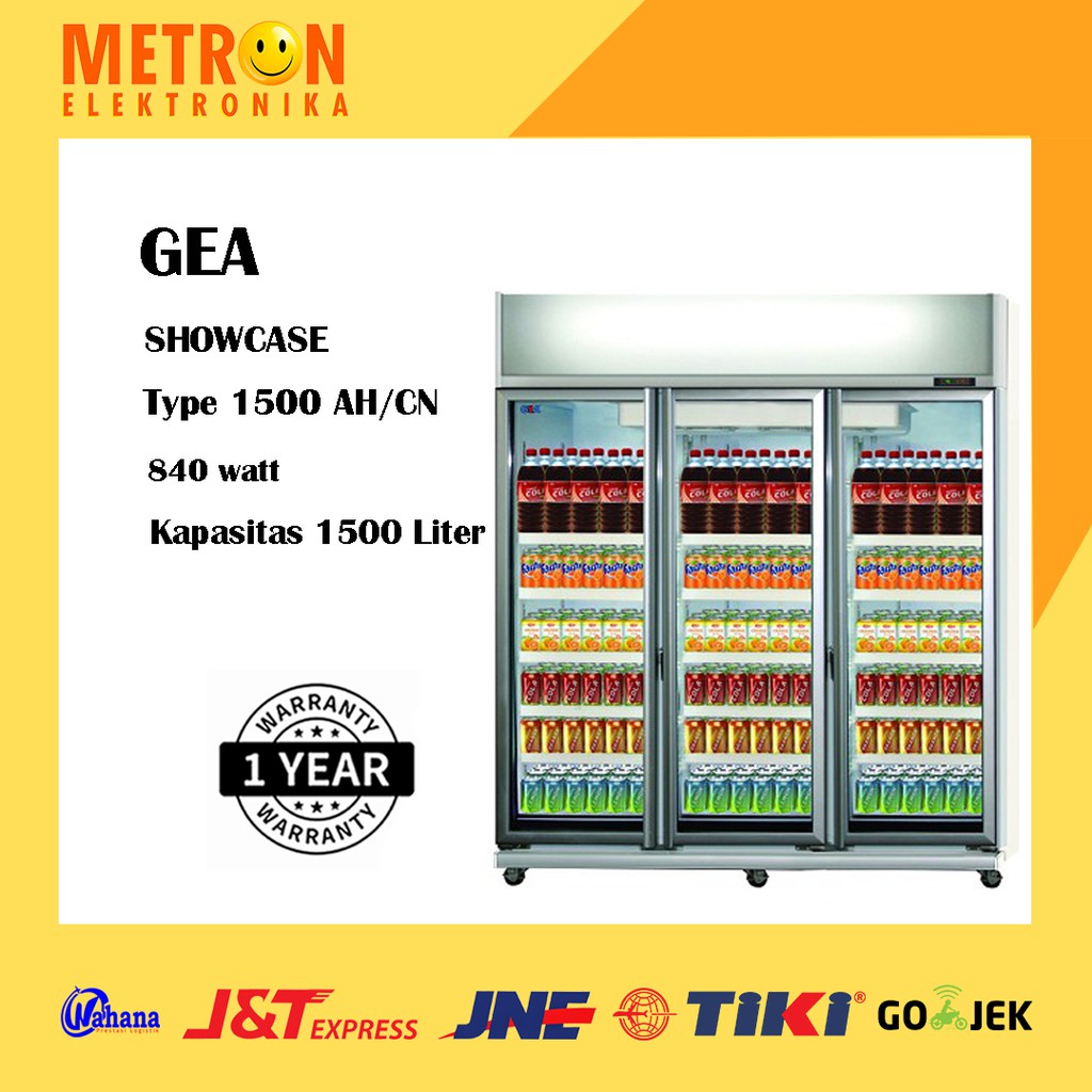 GEA EXPO 1500 AH/CN / DISPLAY COOLER SHOWCASE 3 DOORS 1500 LITER 840 W / EXPO1500AHCN