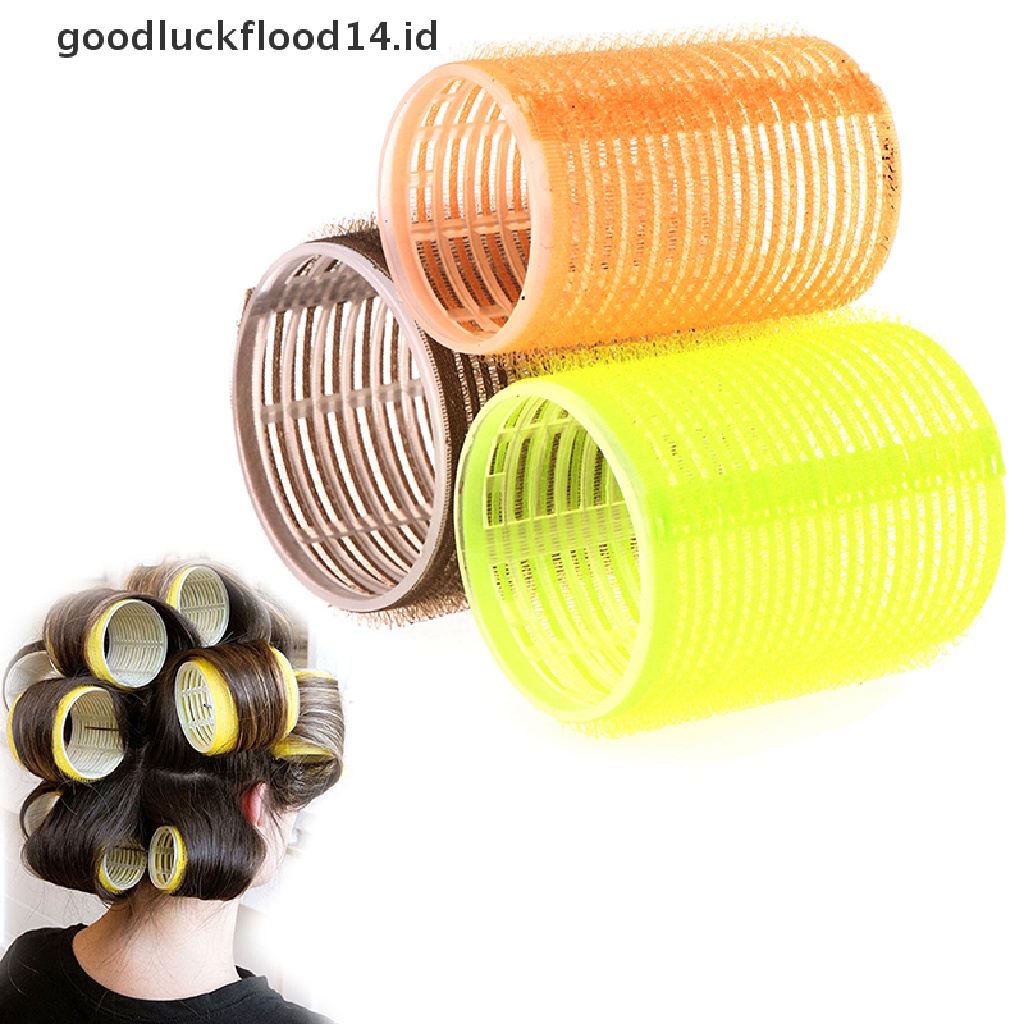 [OOID] Self Grip Rollers Cling Stick Hair Curler Curls Wave Styling Salon Setting Tool ID