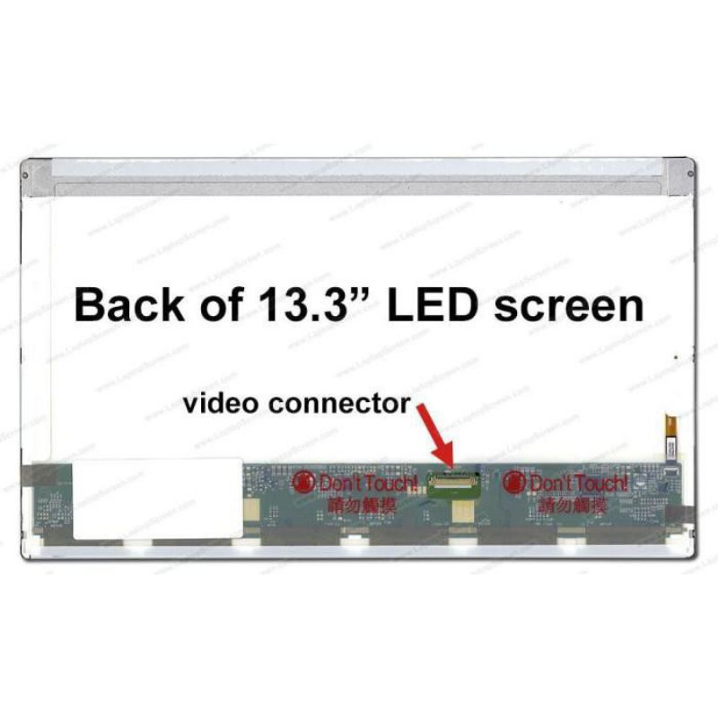 Lcd Led 13.3 standart tebal 40 pin Laptop Toshiba Satellite L630 L635 L730 L735 T130 T135 T230