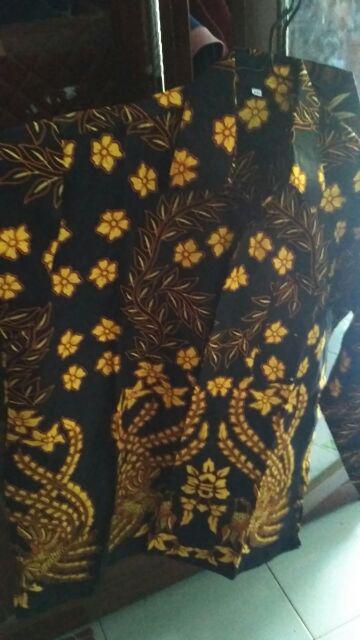 Kemeja Batik Kerja Big Size Jumbo Size Fit Xxl Ld 115 Warna Hitam Putih Casual Formal Kondangan.