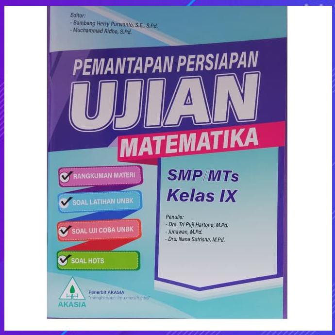 Jual KUMPULAN SOAL SMP AKASIA MATEMATIKA PEMANTAPAN PERSIAPAN UN SMP