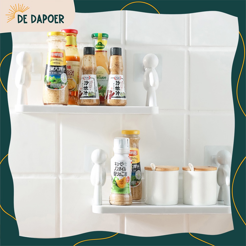 Rak Gantung Dinding Tempat Bumbu Dapur Tempel Lucu Unik Estetik Bentuk Manusia