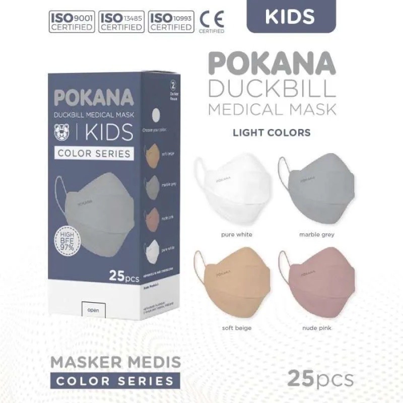 POKANA Duckbill Kids - 4 ply Earloop Medical mask - Box isi 25 pcs