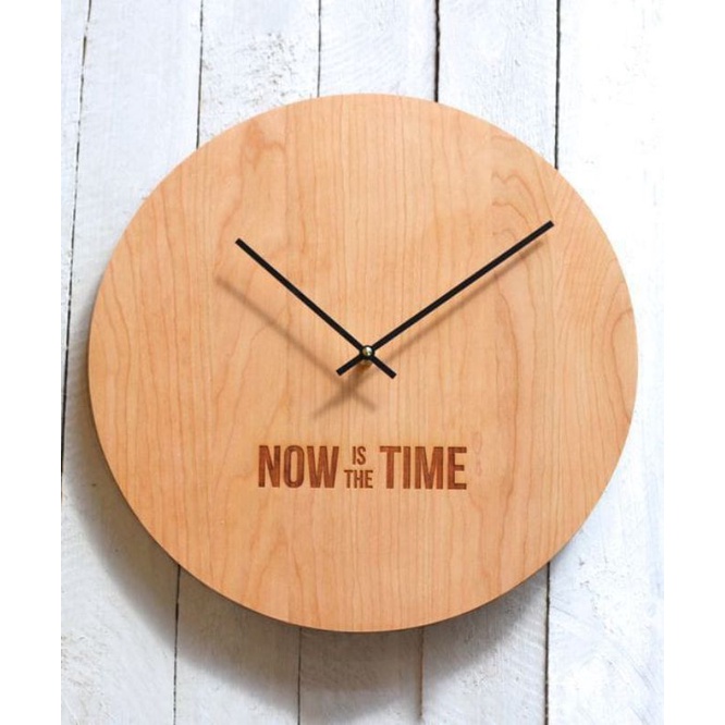 Jam Dinding Model Desain Kayu Unik Dekorasi Pajangan Rumah Retro Vintage-J28