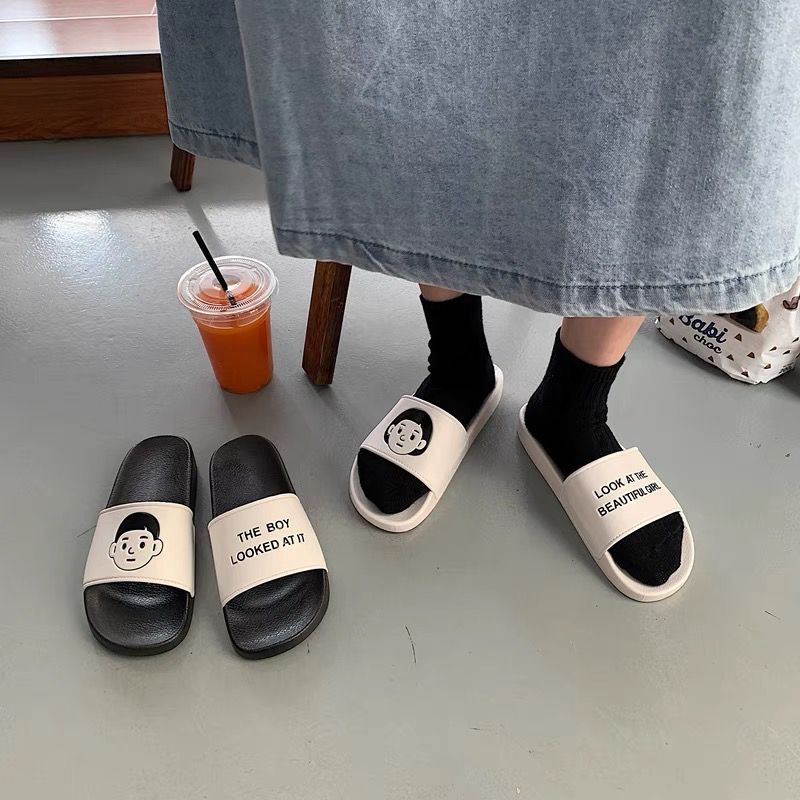 SANDAL SLOP RUMAH COUPLE BOY GIRL PASANGAN SEPATU KAMAR IMPOR