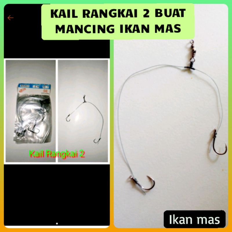 Kail Rangkai 2 Untuk Mancing Ikan Mas