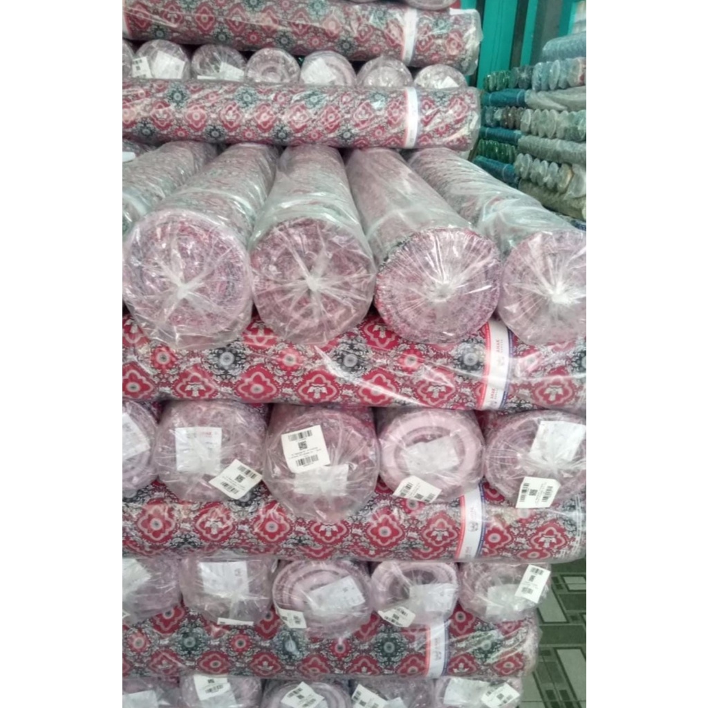 ABBa - kain Ready batik SD Merah Tunas Harapan / Custom Size Batik SD Nasional