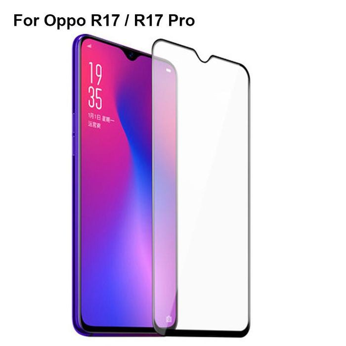 TEMPERED GLASS FULL LEM 9D 5D SCREEN OPPO R17 - R17 PRO FULL HD COVER PREMIUM