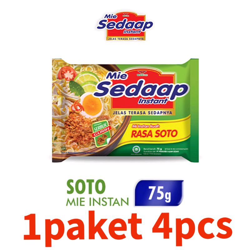 

Mie Sedaap Soto Paket 4pcs