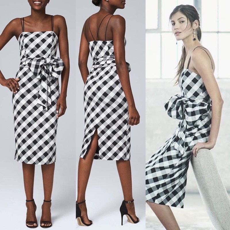 WHBM Gingham sheath dress 2Jt++ Ori bahan bagus banget tebal..