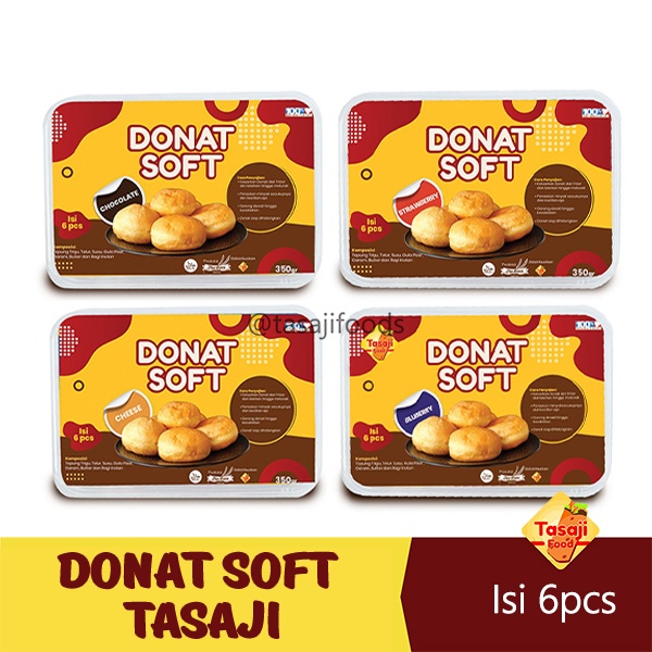 

DEB Donat Soft Tasaji Isi Strawbery, Coklat, Blueberry, & Cheese ( Keju )