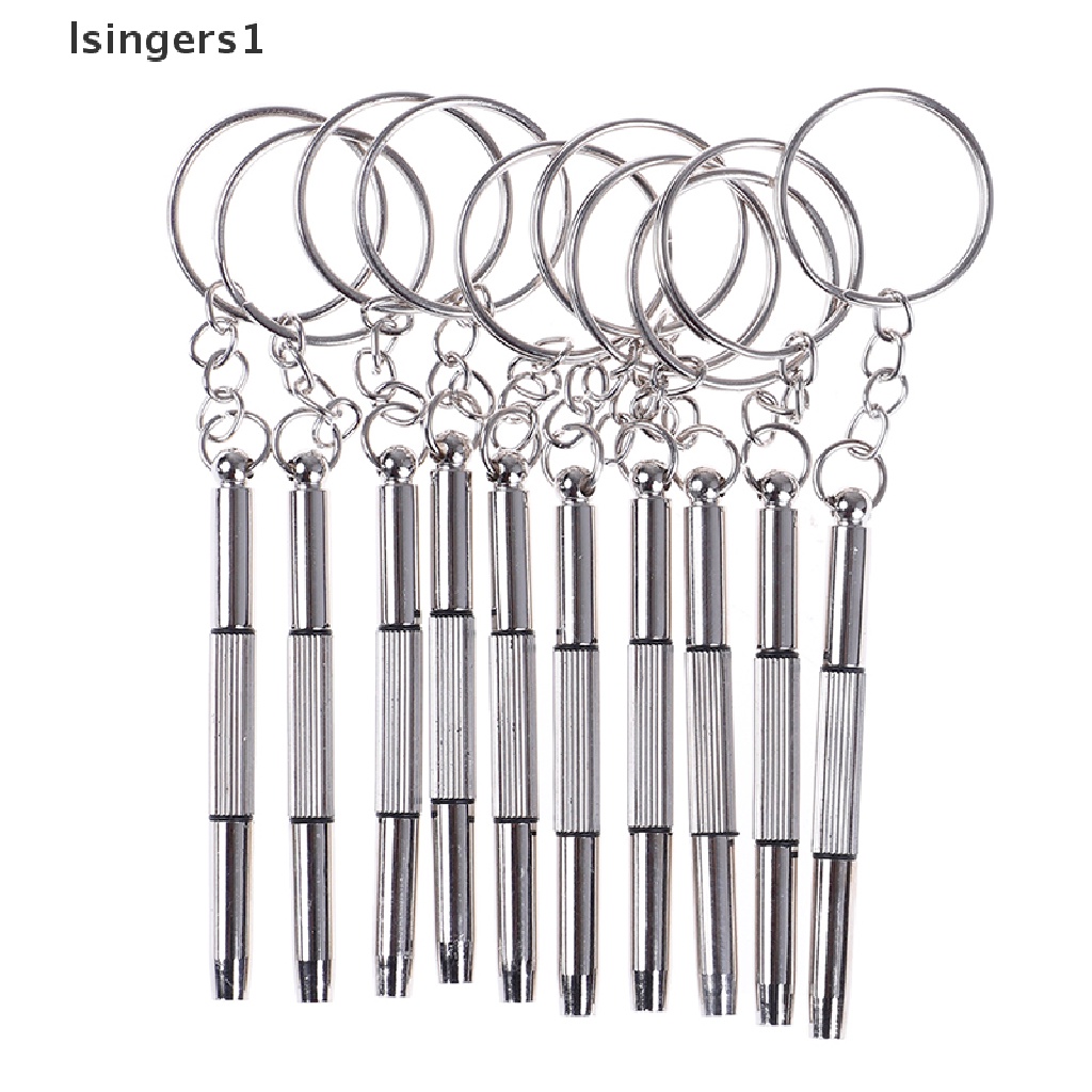 (lsingers1) 10pcs Obeng Reparasi Kacamata / Handphone / Jam Tangan