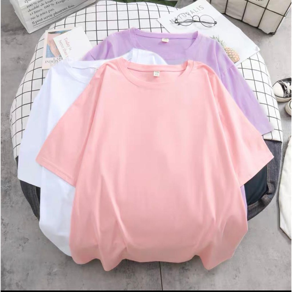 MakeGrosir - KAOS JUMBO OVERSIZE BASIC / BAJU POLOS ATASAN WANITA