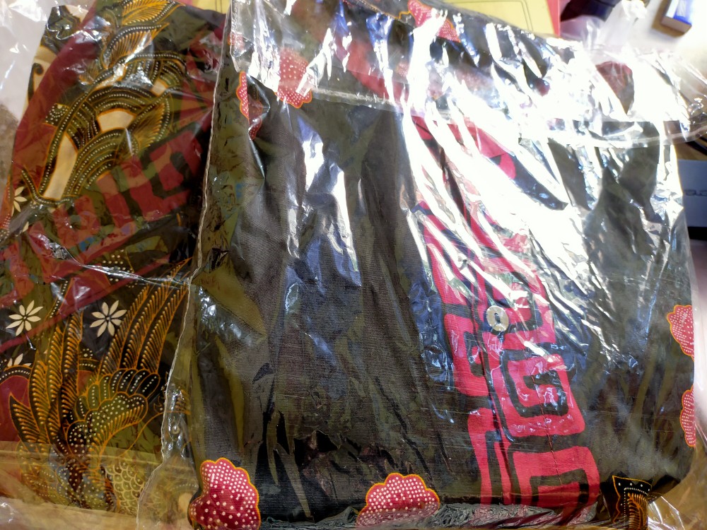 Kemeja 113 Aan# Kemeja Batik Dewasa Lengan Pendek Slim Fit Edisi Natal Bahan Katun Stretch