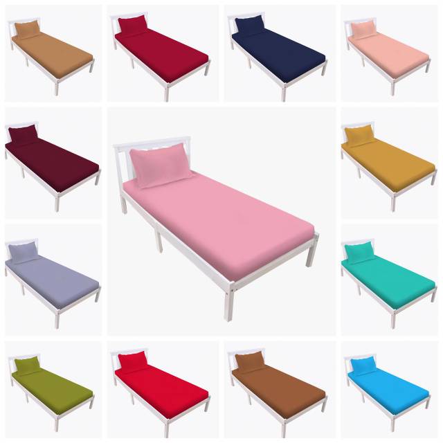 Sprei Single Polos Vito 120x200 cm Warna Terlaris
