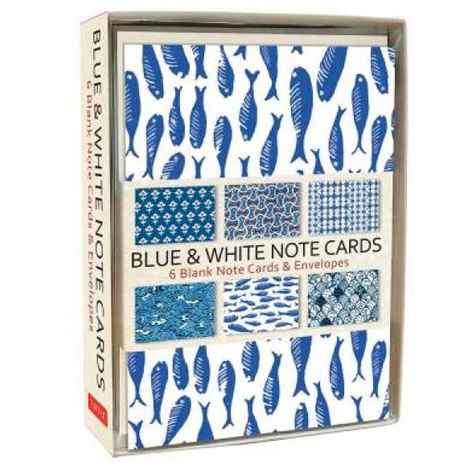 

Blue And White Note Cards : 6 Blank Note Cards And Env - 9780804850773