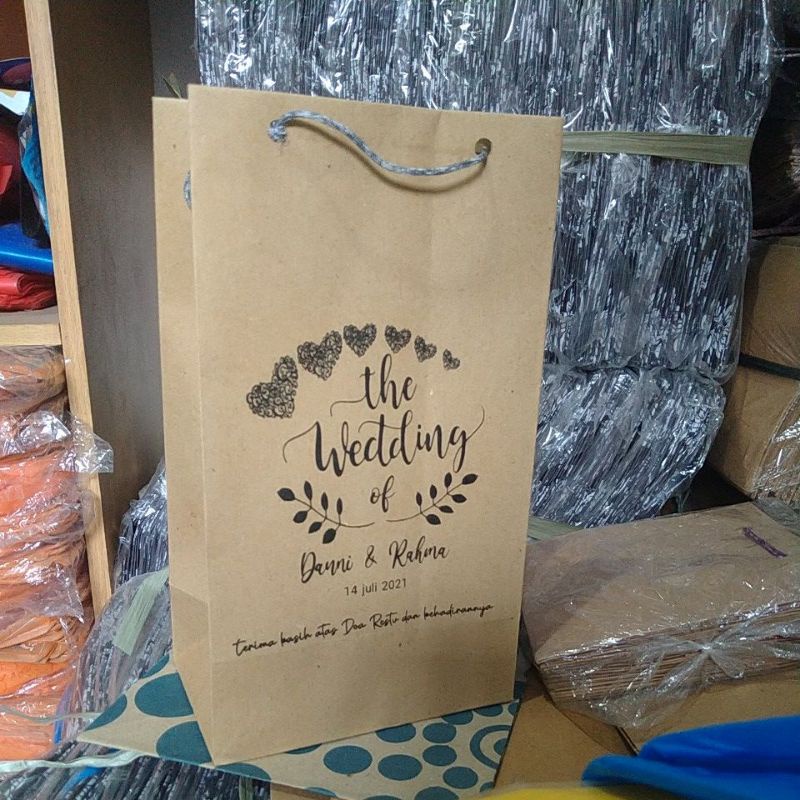 

paperbag wafer +sablon gratis 15x25
