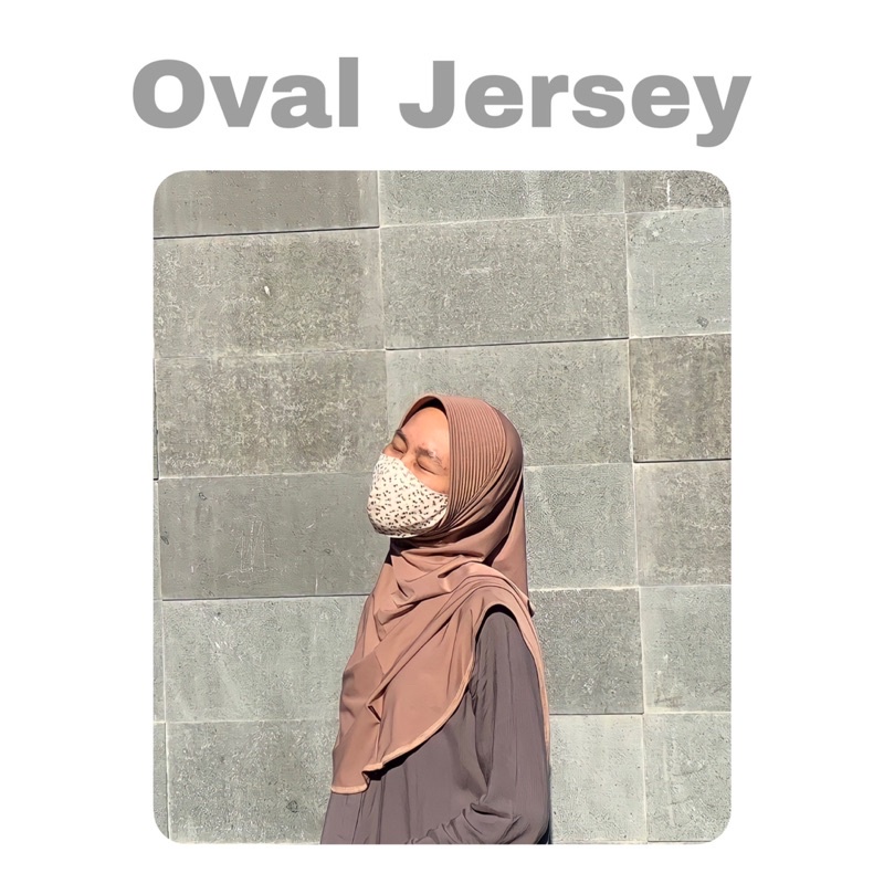 Bergo Oval Jersey | Jilbab instan | JILBAB sekolah | kerudung langsung instan | bergo anti tembem-2