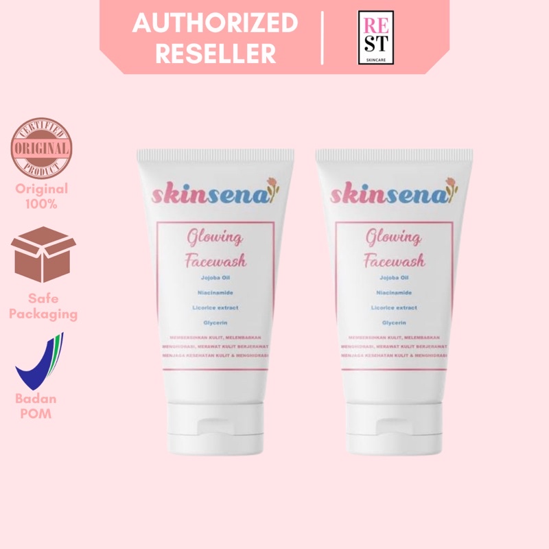 RESTBEAUTY - Skinsena Glowing Facewash Cleanser BPOM Skinsena