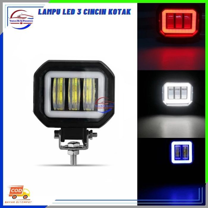 Lampu Led Variasi Sorot Kabut Depan Kotak Variasi Mobil Universal Truk Truck