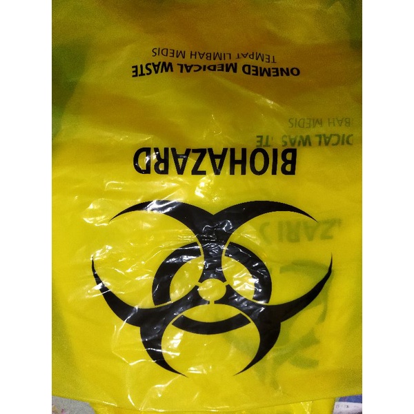 Plastik Limbah Kuning Plastik Biohazard 80x100 Plastik Biohazard 80x60 Per Pcs