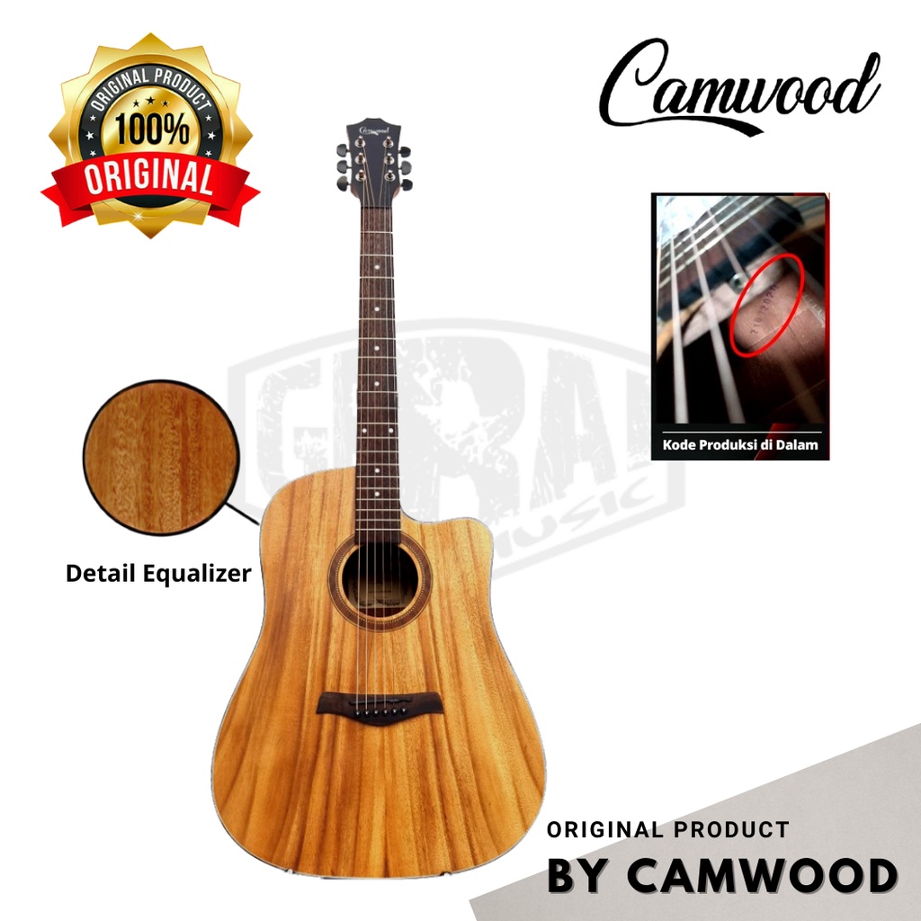 Camwood - Gitar Akustik IWC-243 NSK Brown Original