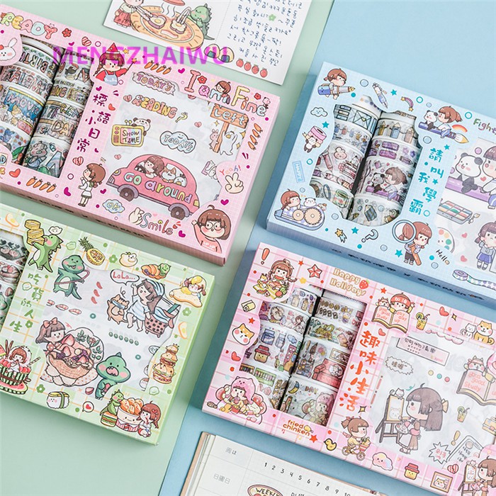 

washi tape + sticker/sticker/isolasi motif/isolasi fancy/sticker fancy/masking tape