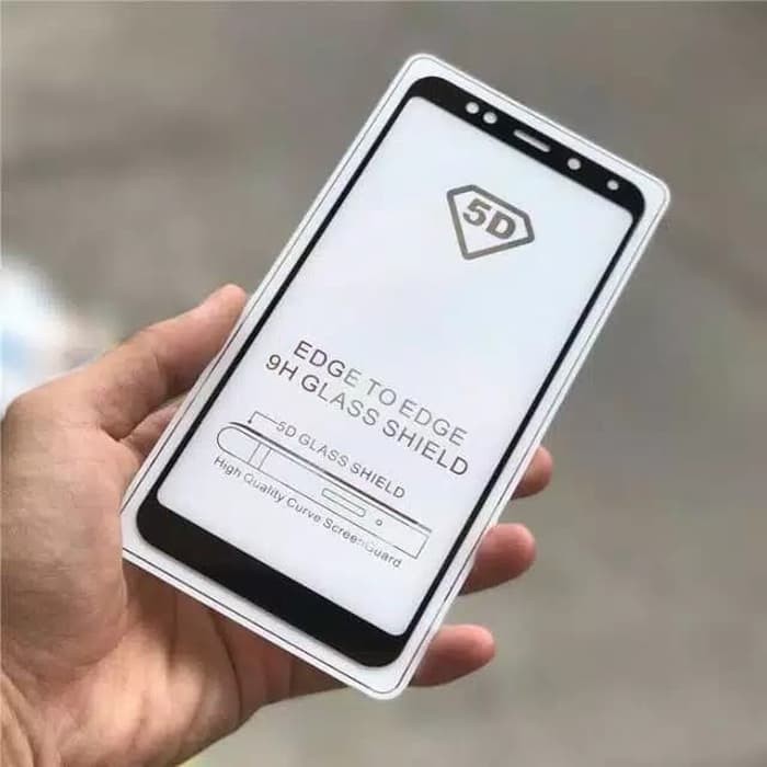 TEMPERED GLASS 5d full lem VIVO V11 V11I i HITAM PUTIH screen protector guard