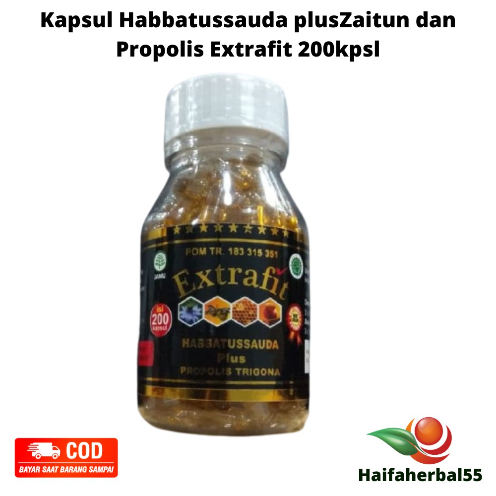 

Habatusauda Extrafit Isi 200 Kapsul Habbatussauda Oil plus Propolis Trigona