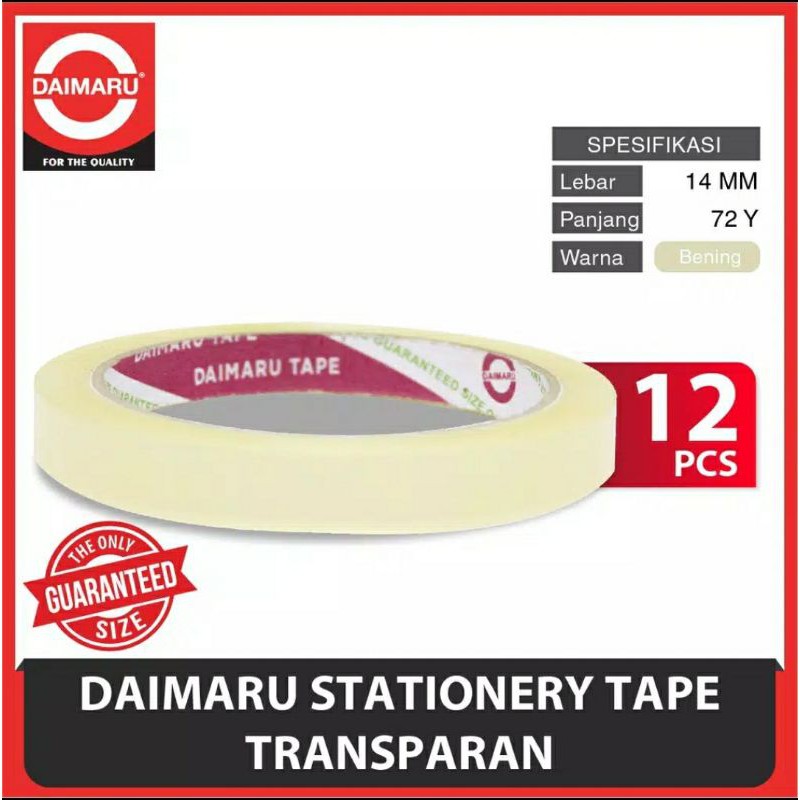 

Selotip bening Daimaru 12mm