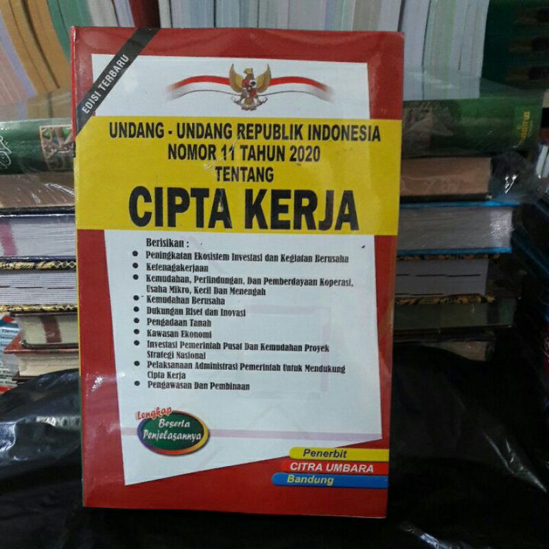 Jual UNDANG UNDANG CIPTA KERJA (EDISI TERBARU) | Shopee Indonesia