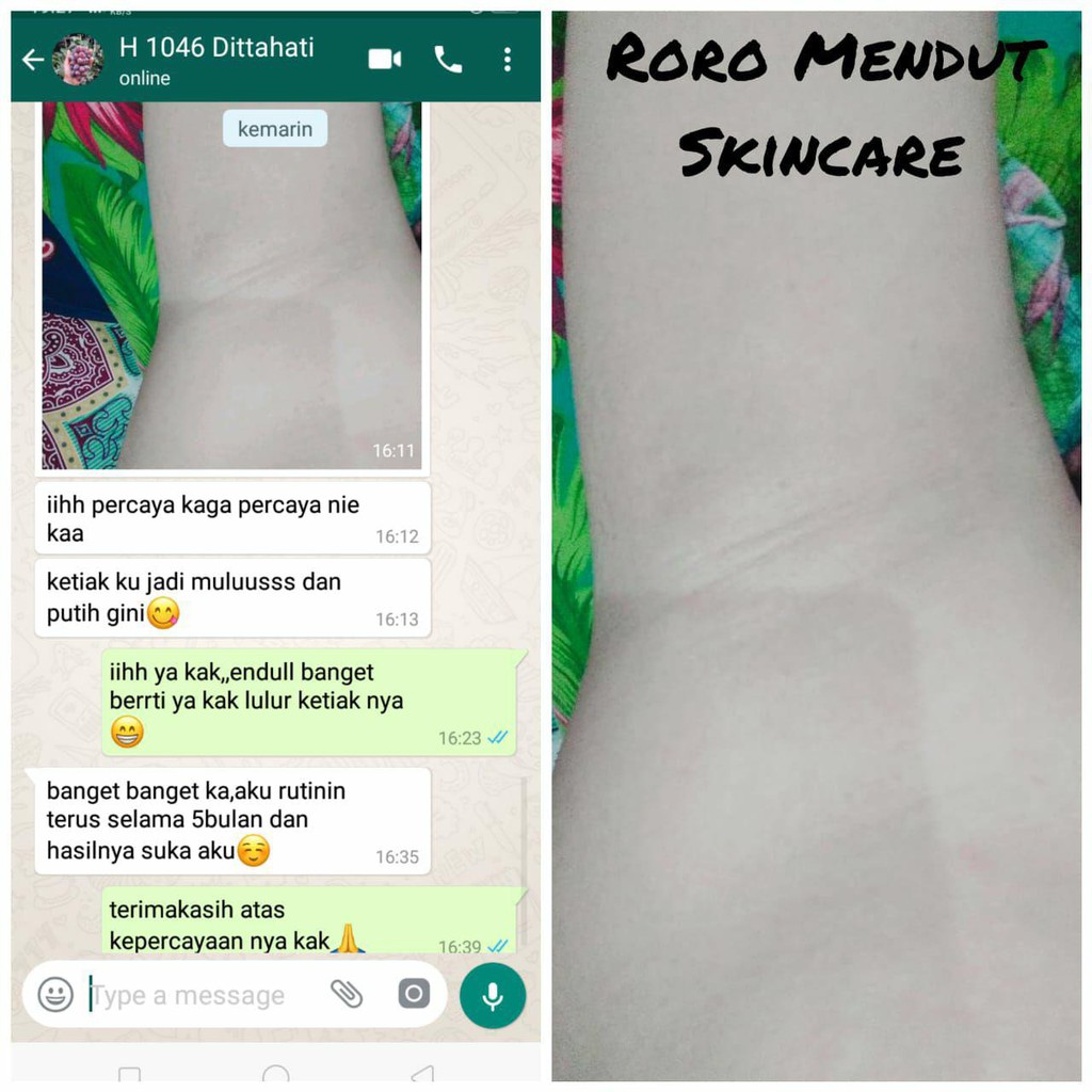 Roro Mendut (Mini Size) Lulur Pemutih Ketiak 20 Gr