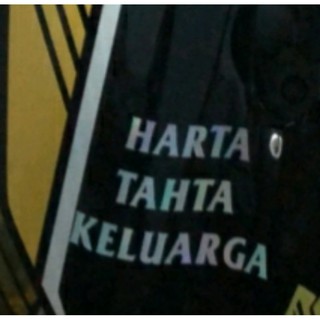 cutting sticker harta tahta dan customnama hologram stiker