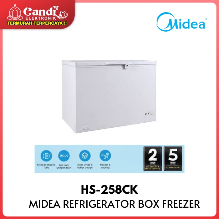 MIDEA Box Freezer 200 Liter HS-258CK