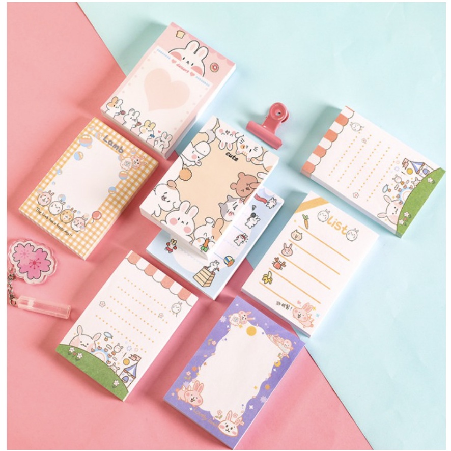 【GOGOMART】Sticky Notes Tempel / Memo Catatan Pembatas - Rabbit Kelinci