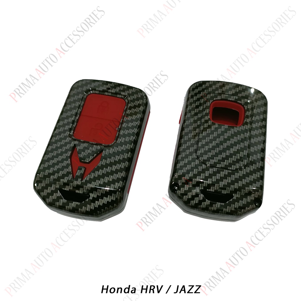 Casing Kunci Remote Mobil Carbon Fiber - HONDA HRV / JAZZ