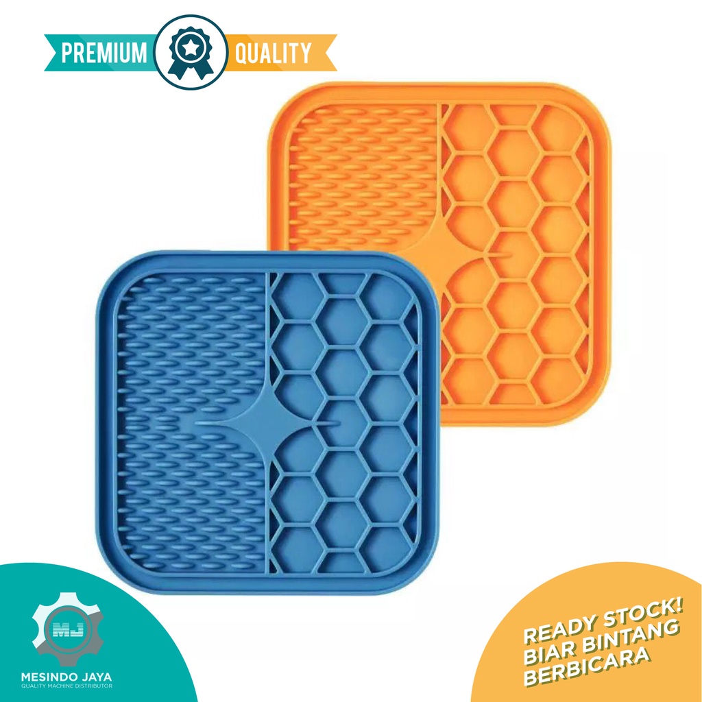 Pet Silicone Feeding Food Feeder, Treats Dog &amp; Cat Slow Food Pad Mat Silicone Feeder Food Pad Mat Dog Cat Slow Silikon makan anjing kucing