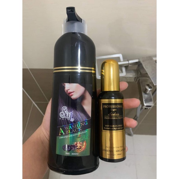 SHAMPO RAMBUT SIN HAIR - MENGHITAMKAN RAMBUT BERUBAN